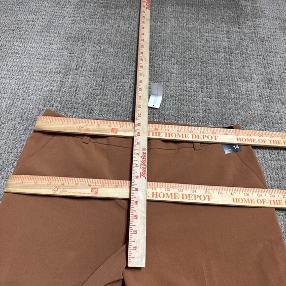 New York & Company Pants Brown Modern Fit Straight Leg Women’s Size 14 NWT - Picture 2 of 12